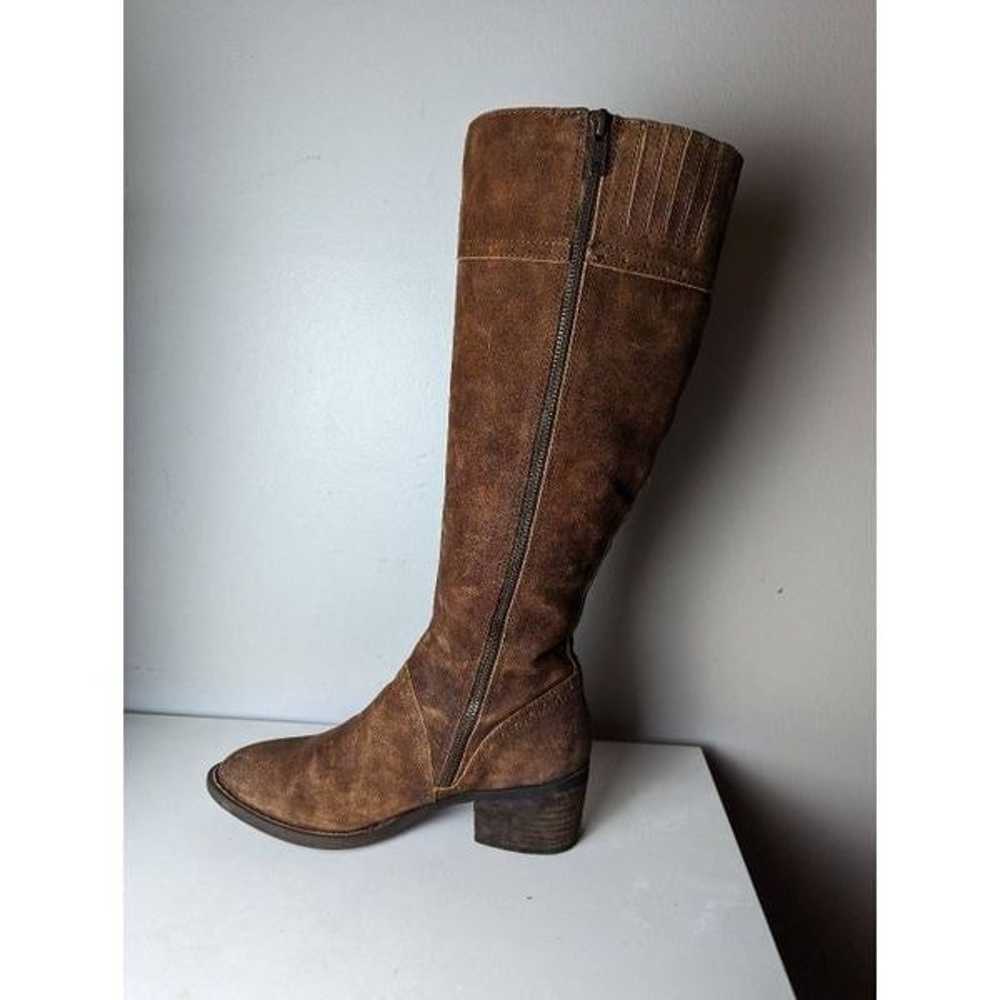 BORN Polly Brown Suede Knee High Boot Size 7.5M-WC - image 6