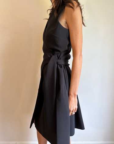 Donna Karen Black Wrap Halter Dress - image 1