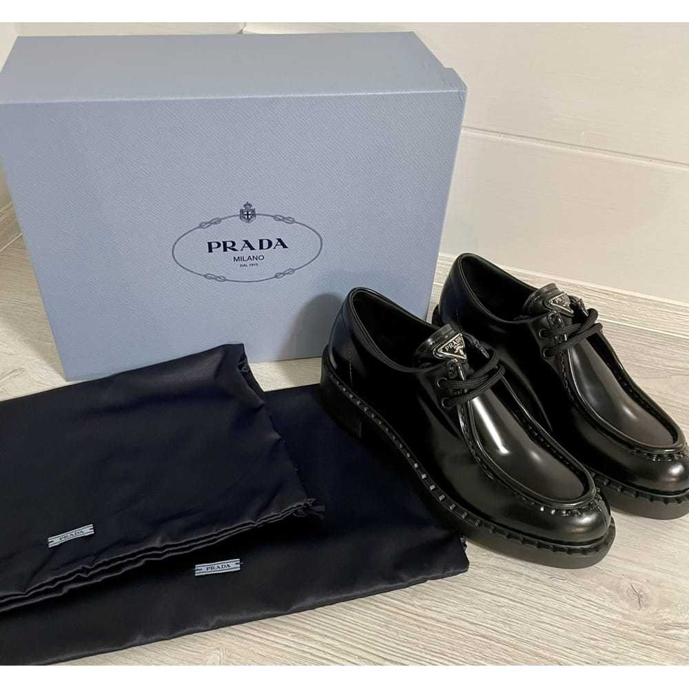 Prada Monolith patent leather lace ups - image 3