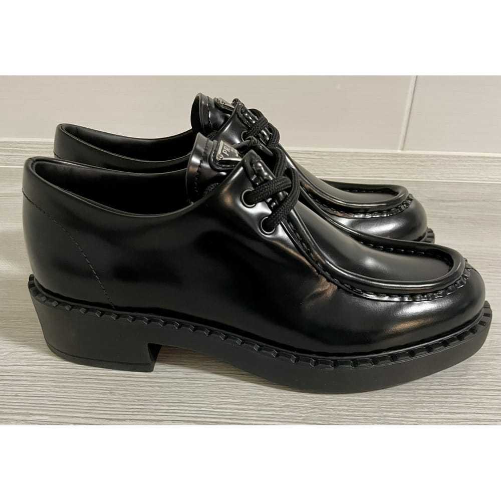 Prada Monolith patent leather lace ups - image 6