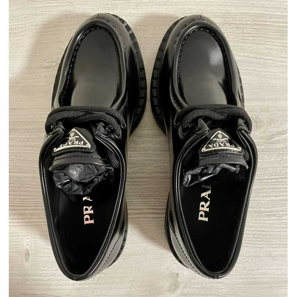 Prada Monolith patent leather lace ups - image 7