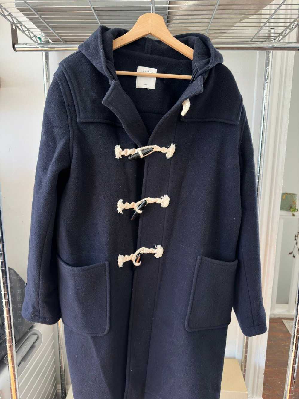 Sandro Sandro Navy Duffle Coat - image 2