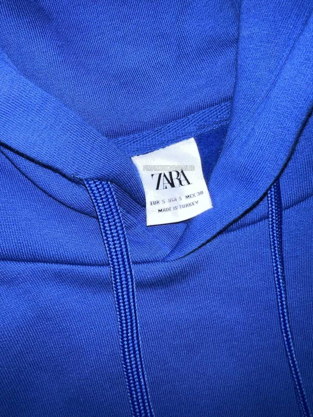 Zara Zara Blue hoodie size small - image 2