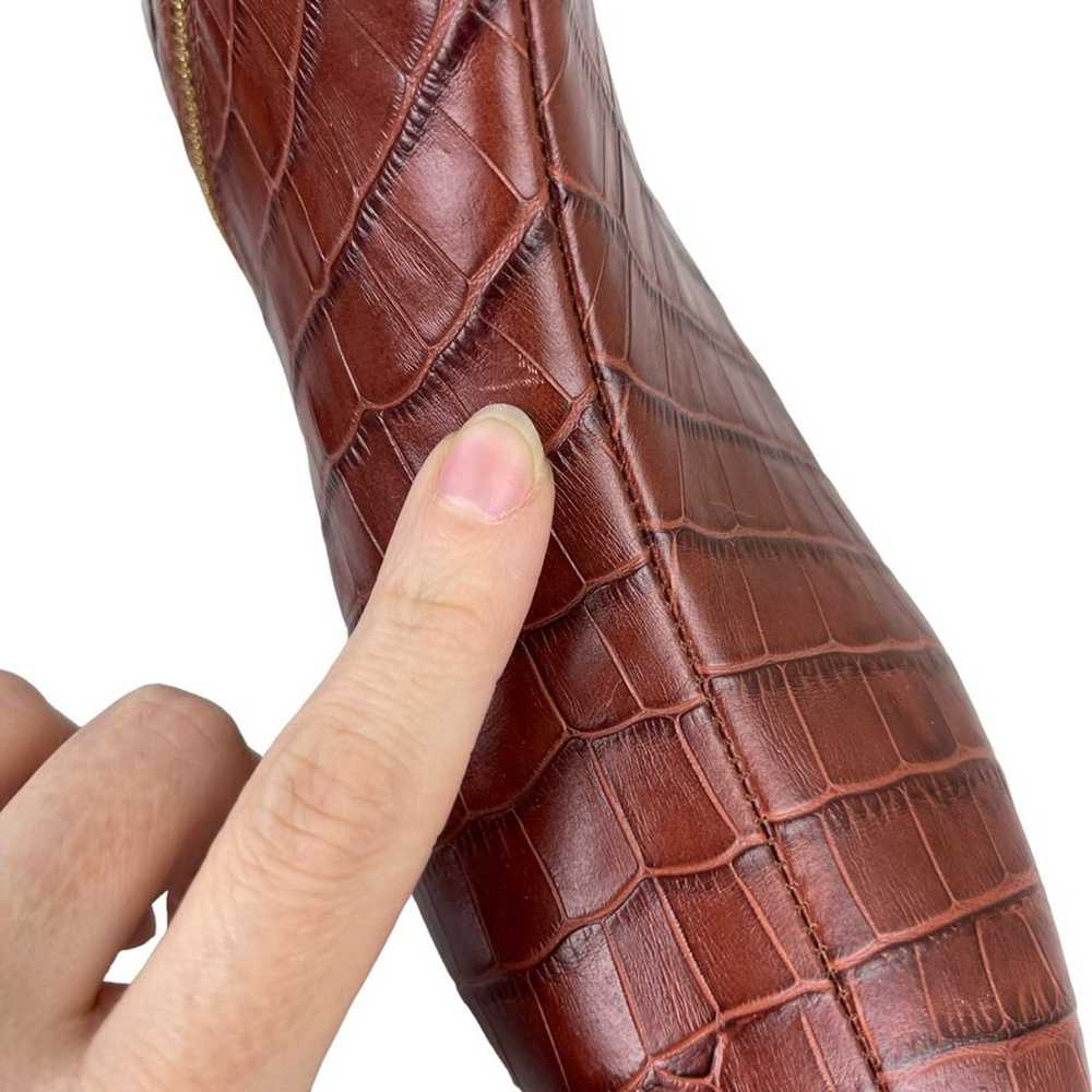 NWOT Talbots Dakota Embossed Croc Leather Ankle B… - image 12