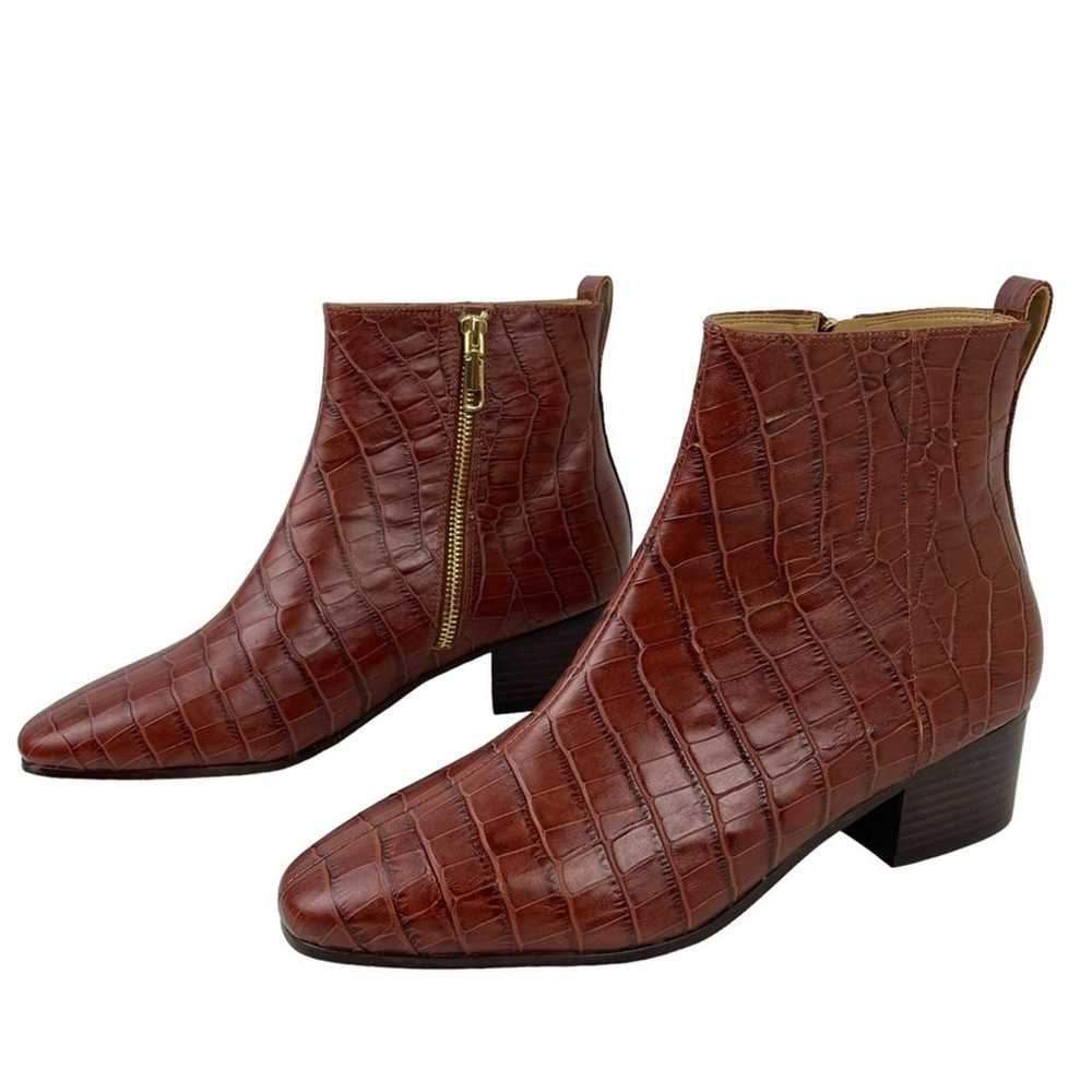 NWOT Talbots Dakota Embossed Croc Leather Ankle B… - image 8