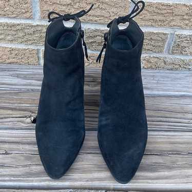 Stuart Weitzman black suede ankle boots, size 35. - image 1