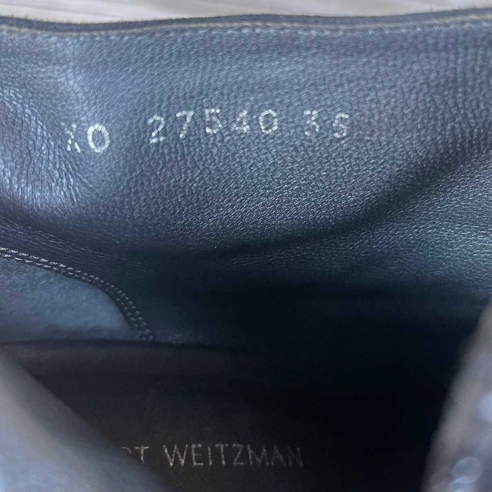 Stuart Weitzman black suede ankle boots, size 35. - image 5