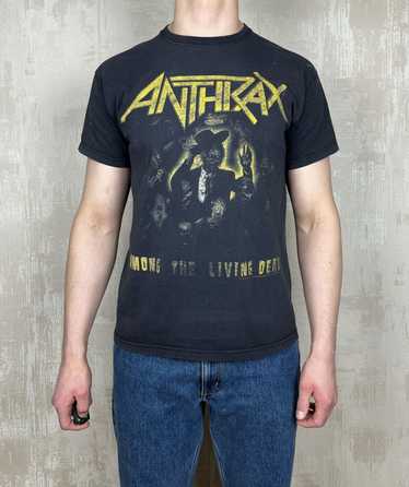 Rock Band × Rock T Shirt × Vintage Anthrax Band Am