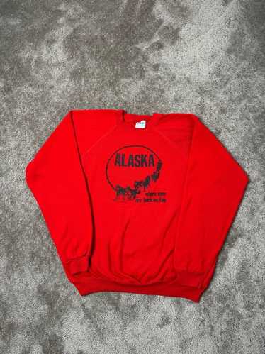 Hanes × Vintage Vintage men’s red Sweatshirt HANES