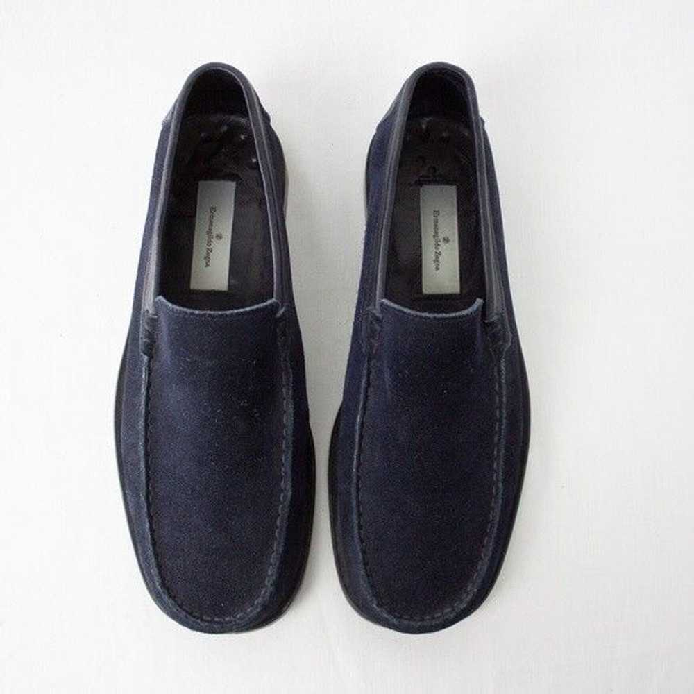 Z Zegna o1mj1ld1sgn0324 Mens Loafers in Blue & Bl… - image 2