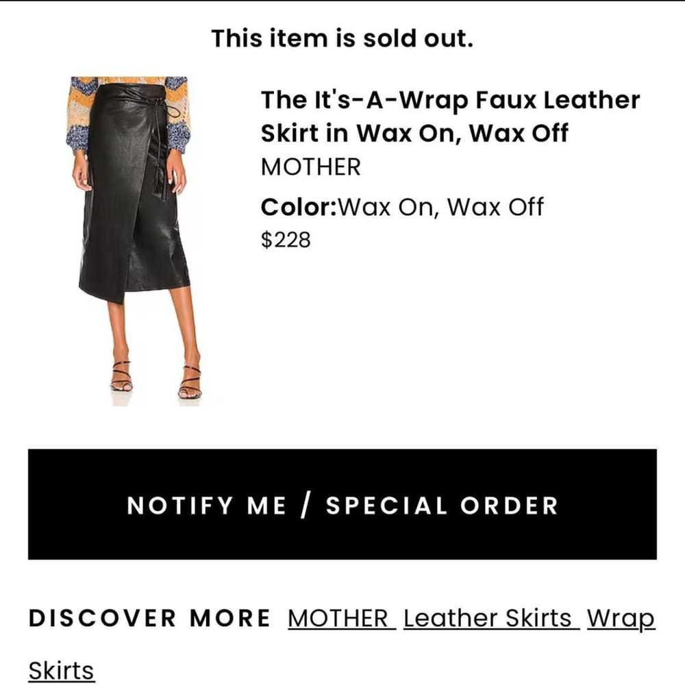 MVegan leather mid-length skirt - image 4