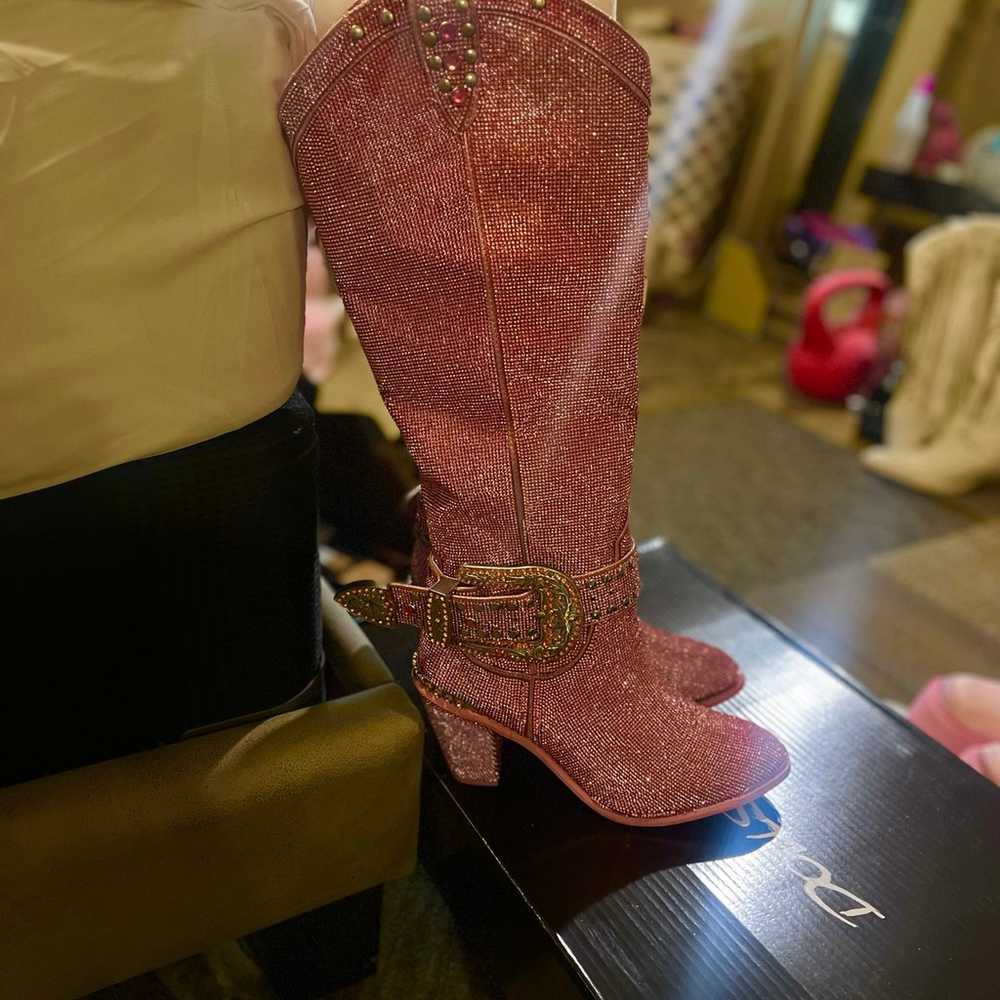 Pink knee high sheriff shine boots 10 - image 10
