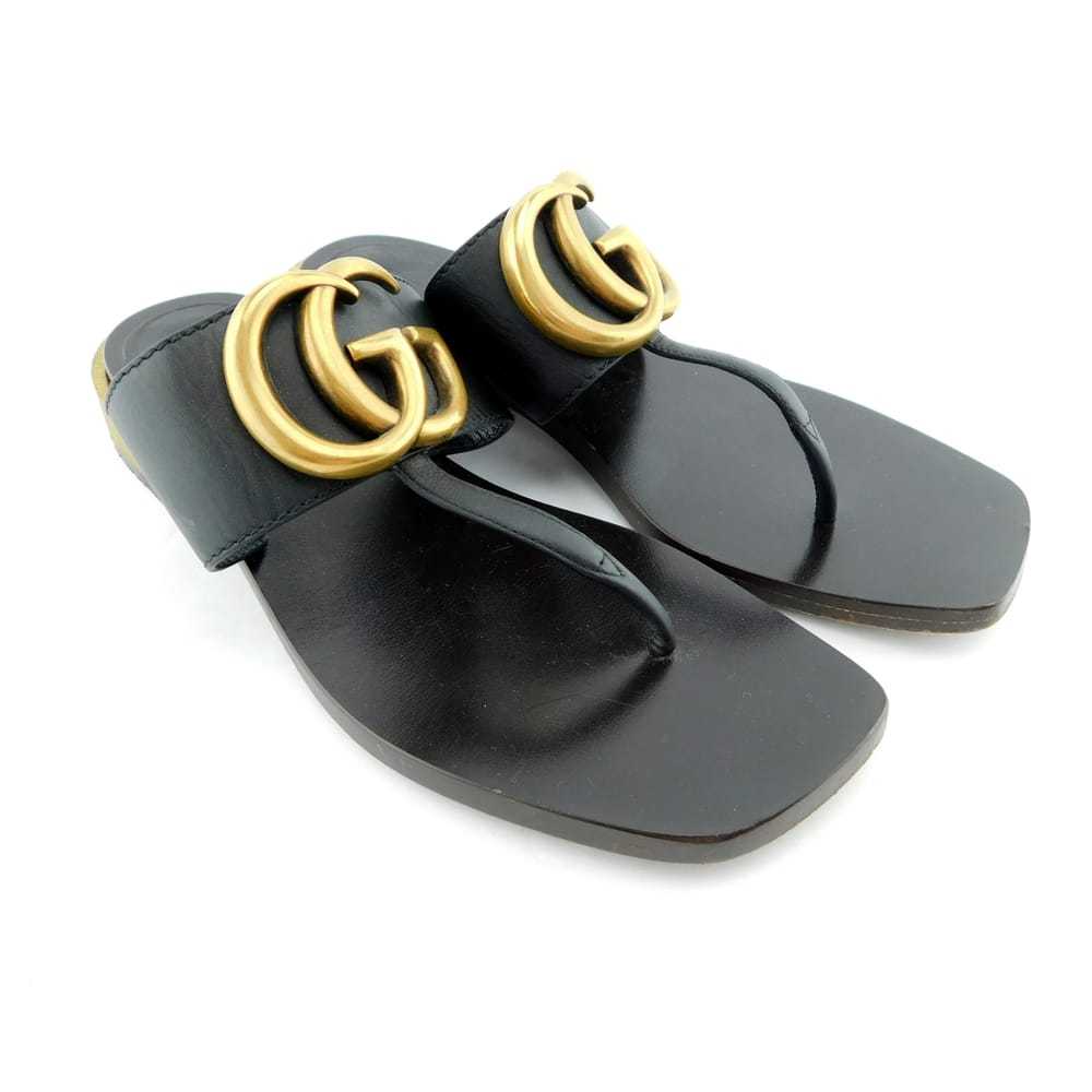Gucci Marmont leather sandal - image 2