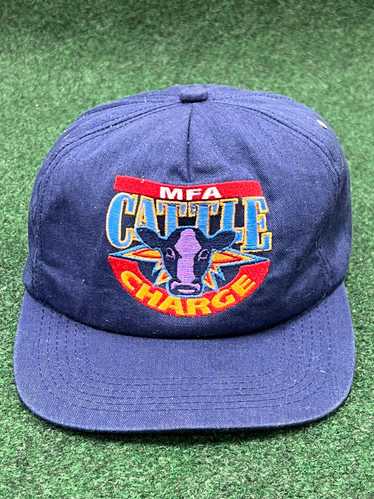 Made In Usa × Snap Back × Vintage 90s MFA Cattle C