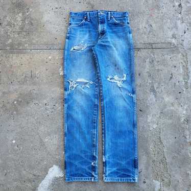 Wrangler Wrangler Jeans 32x33 Blue 13MWZ Trashed … - image 1