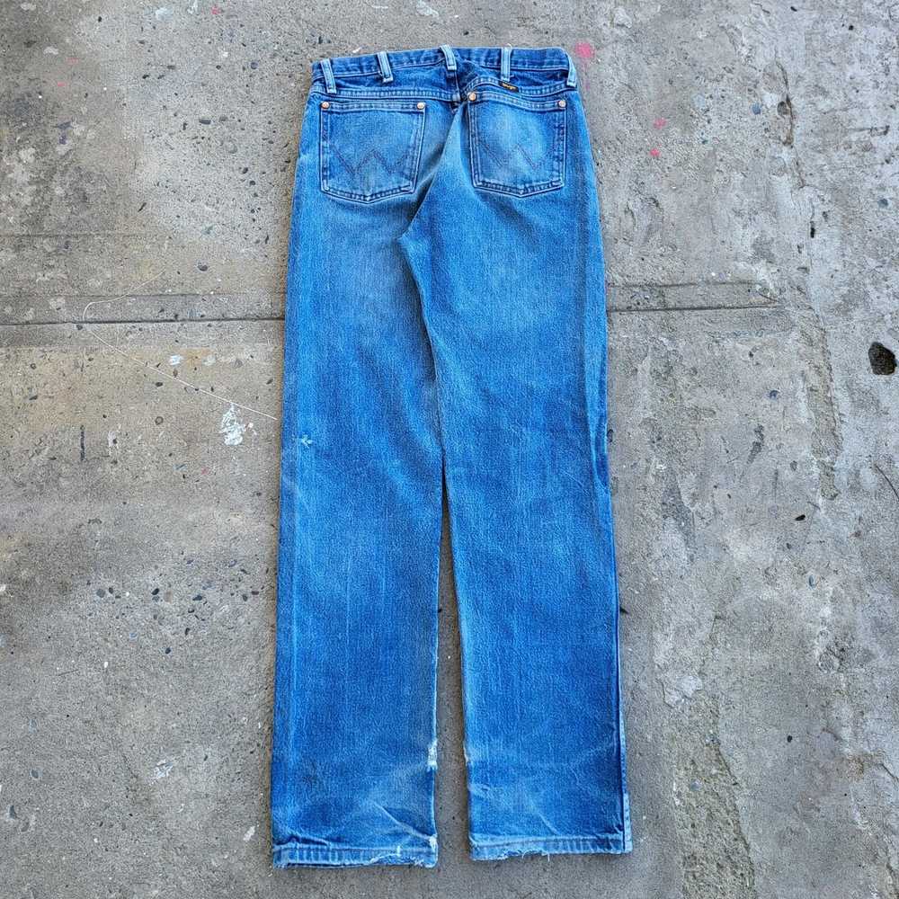 Wrangler Wrangler Jeans 32x33 Blue 13MWZ Trashed … - image 4