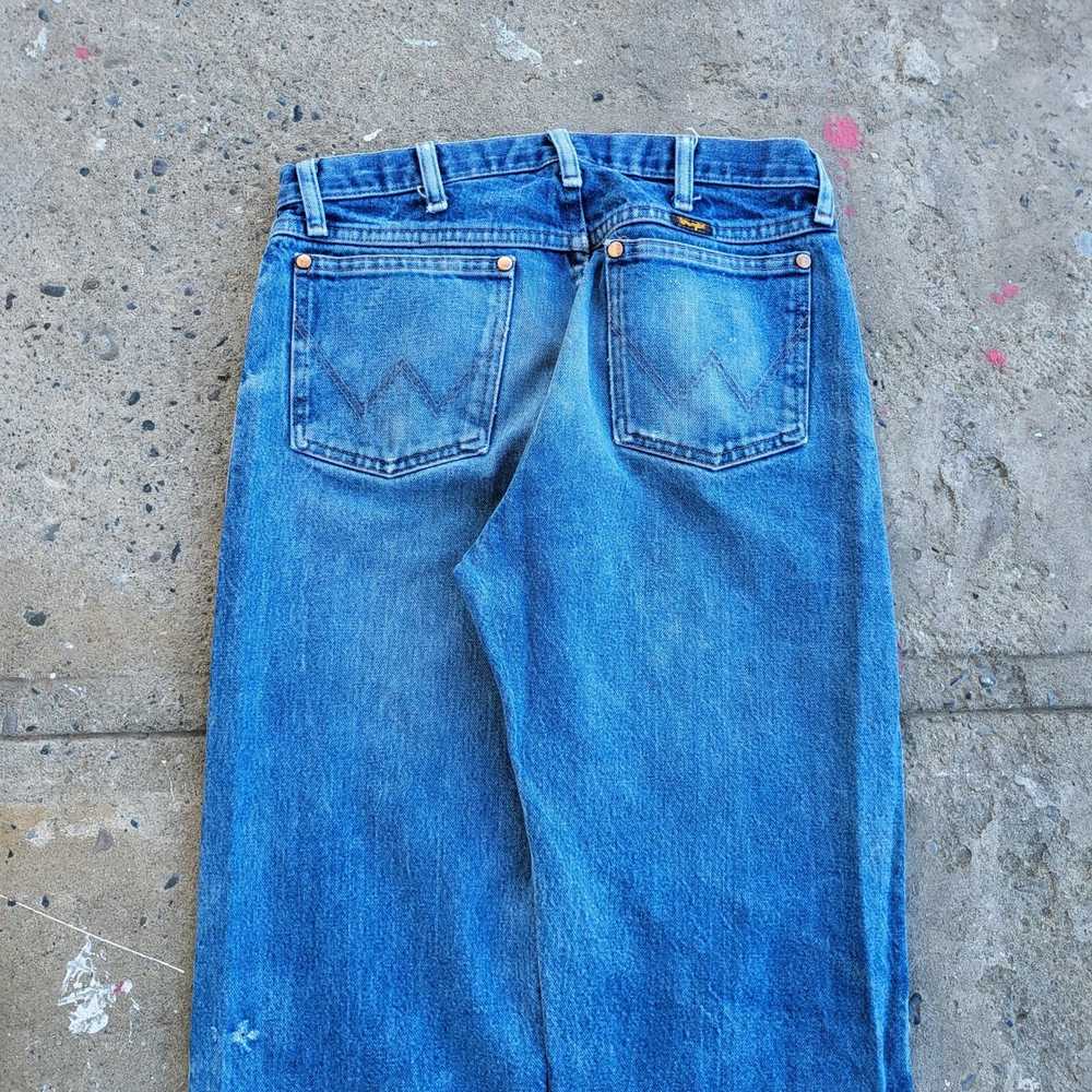 Wrangler Wrangler Jeans 32x33 Blue 13MWZ Trashed … - image 5