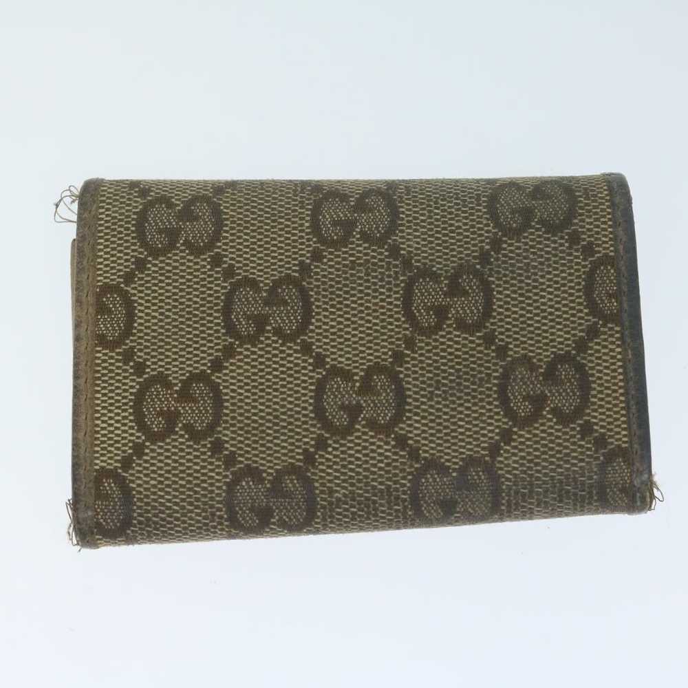 Gucci GUCCI GG Canvas Key Case Leather 5Set Beige… - image 3
