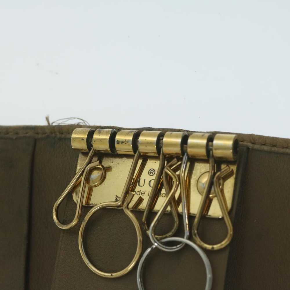 Gucci GUCCI GG Canvas Key Case Leather 5Set Beige… - image 6