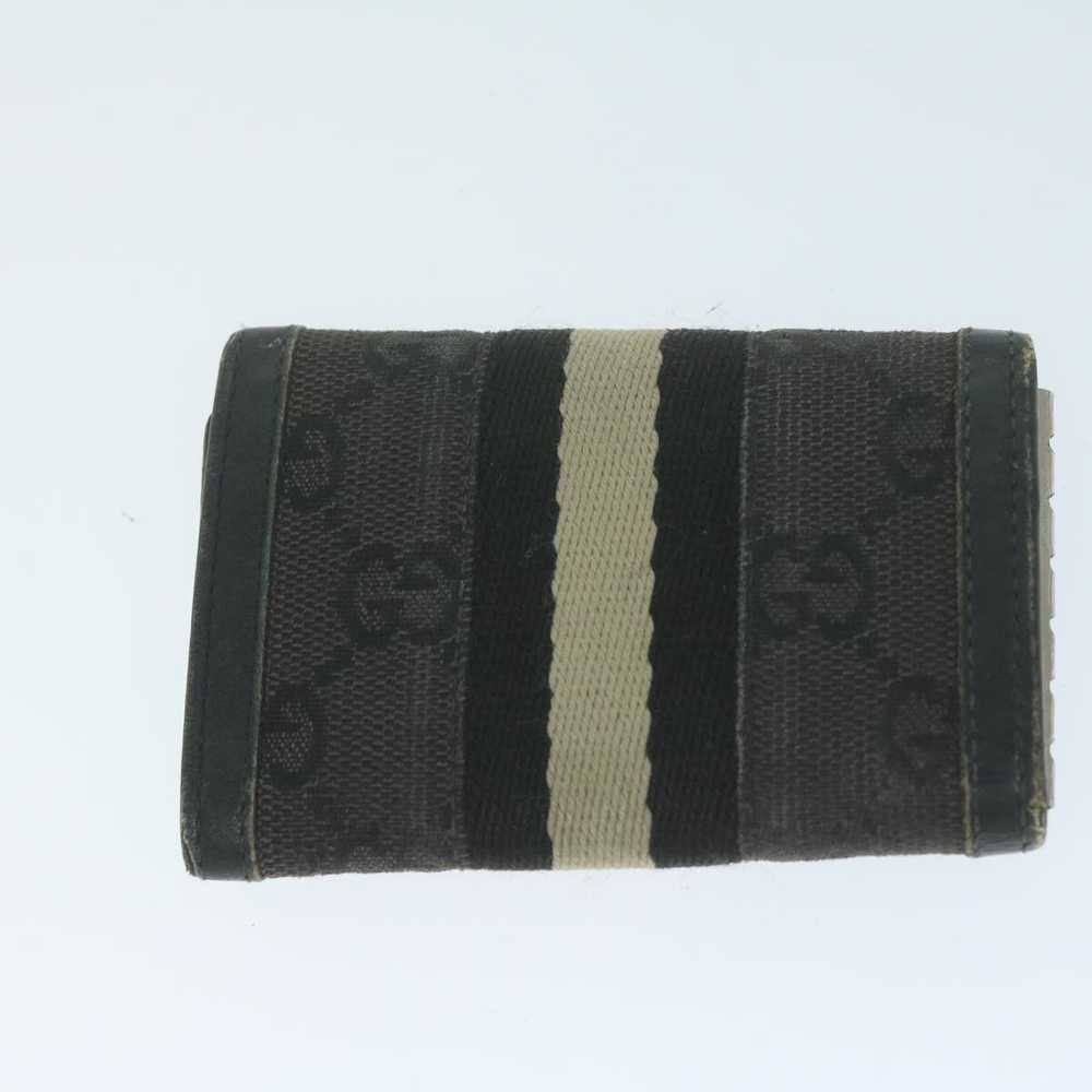 Gucci GUCCI GG Canvas Key Case Leather 5Set Beige… - image 8