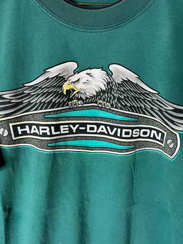 Harley Davidson × Vintage 90s Harley Double Layere