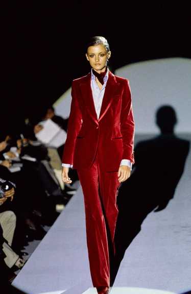 Gucci × Tom Ford AW96 Red Velvet Tom Ford Suit