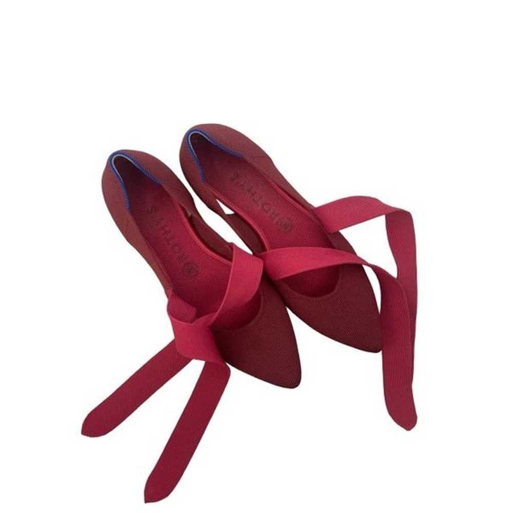 Rothys Womens Cinnamon Red The Bow Tie Mary Jane … - image 3