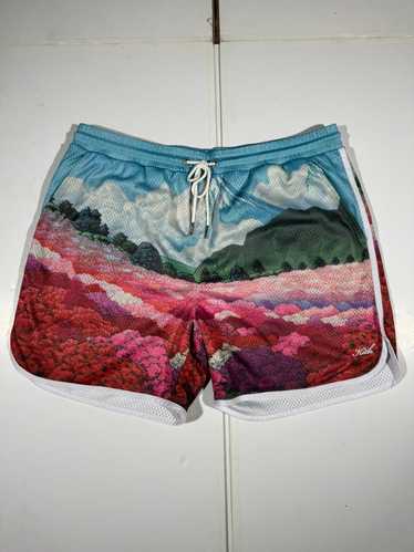 Kith Kith Mountain Graphic Print Jersey Shorts - image 1
