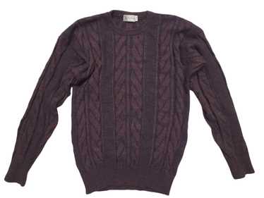 Burberry Brit Maroon Fisherman Cable on sale Knit Sweater Mock Neck Medium