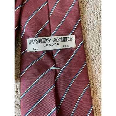 Hardy Amies Hardy Amies Striped Silk Tie, from Lo… - image 1