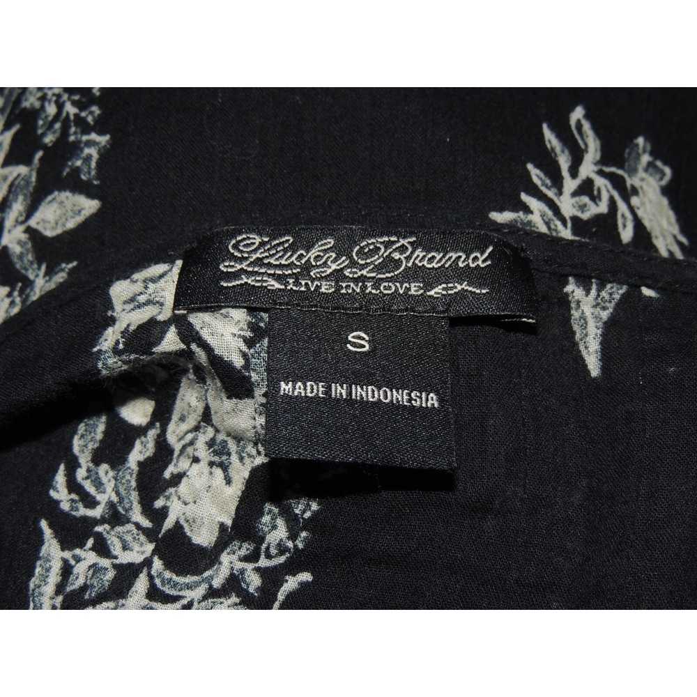 Lucky Brand Lucky Brand 3/4 Sleeve Black Floral W… - image 2