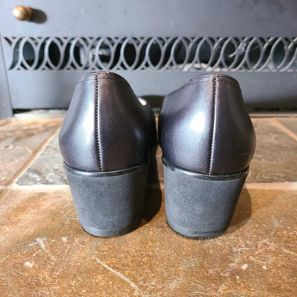 Vintage Salvatore Ferragamo black slip on loafers - image 2