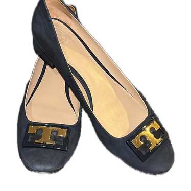 Tory Burch Navy Suede Pumps - image 1