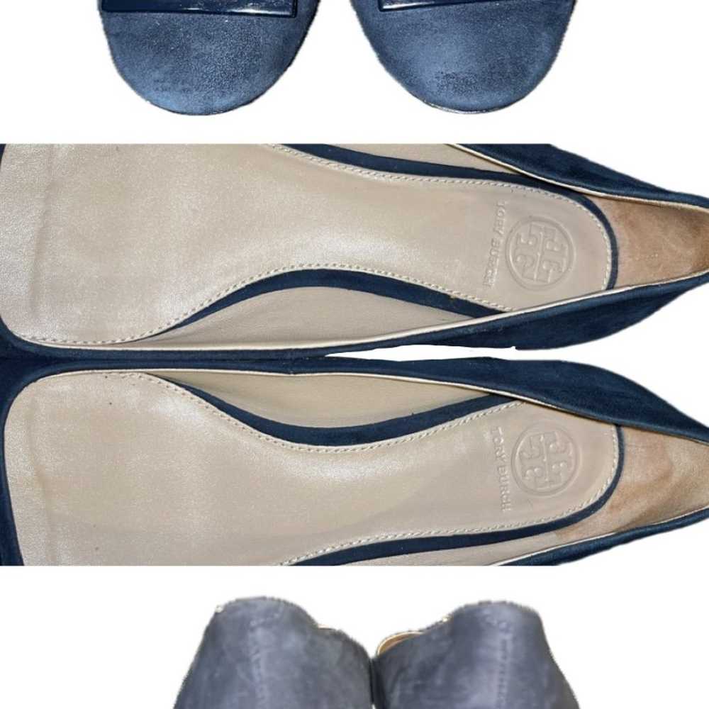 Tory Burch Navy Suede Pumps - image 5