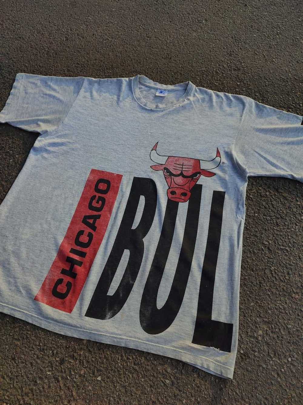 Chicago Bulls × NBA × Starter Trashed Vintage Chi… - image 3