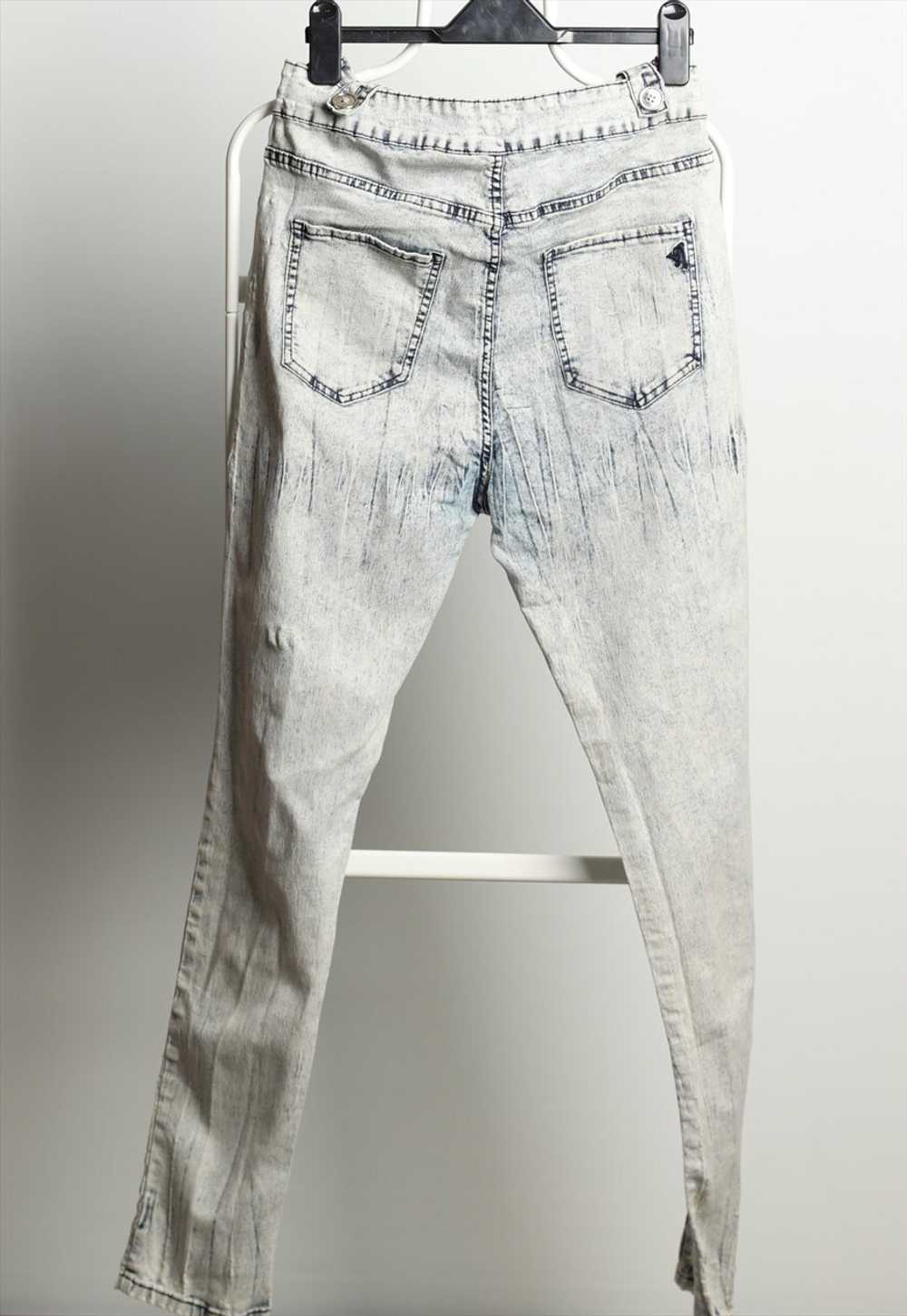 V.I.P. Vintage Denim Dungarees Stretch Slim Fit S… - image 4