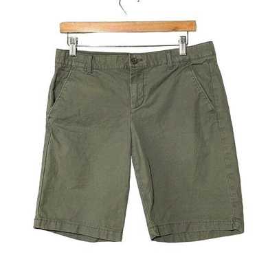 Gap Gap Twill Chino Shorts Cotton Olive Green 4 - image 1