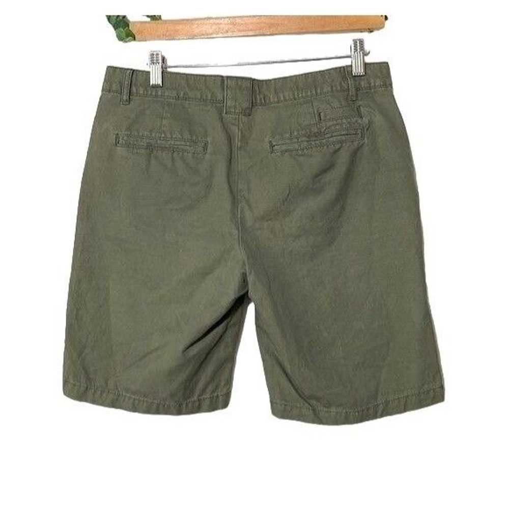 Gap Gap Twill Chino Shorts Cotton Olive Green 4 - image 2