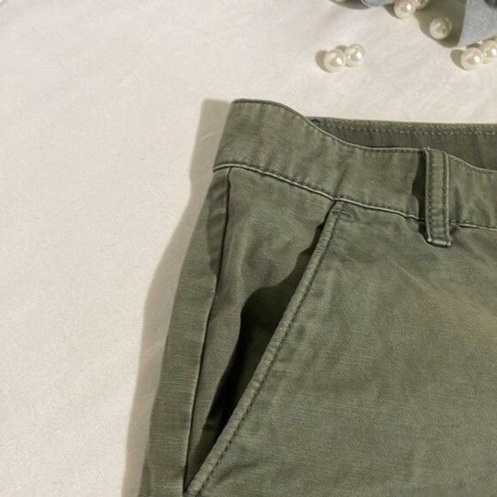 Gap Gap Twill Chino Shorts Cotton Olive Green 4 - image 5