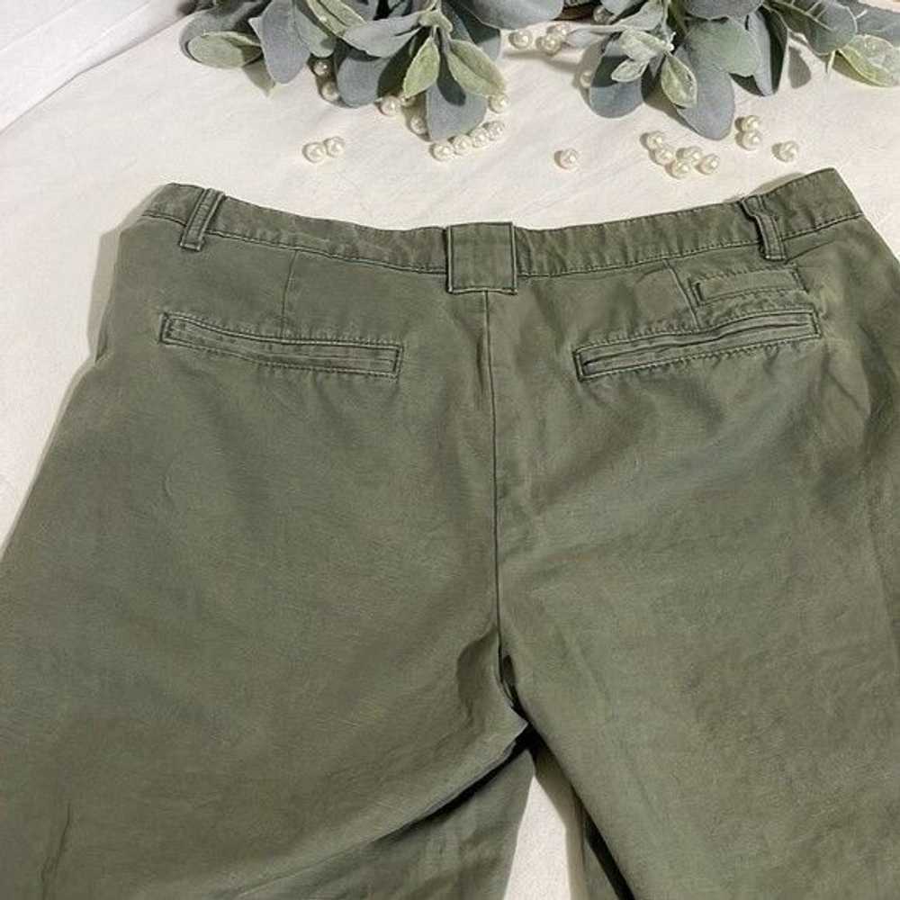 Gap Gap Twill Chino Shorts Cotton Olive Green 4 - image 8