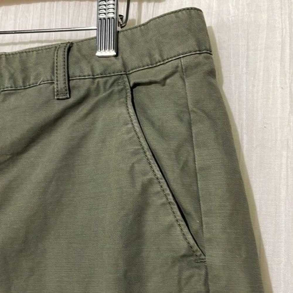 Gap Gap Twill Chino Shorts Cotton Olive Green 4 - image 9