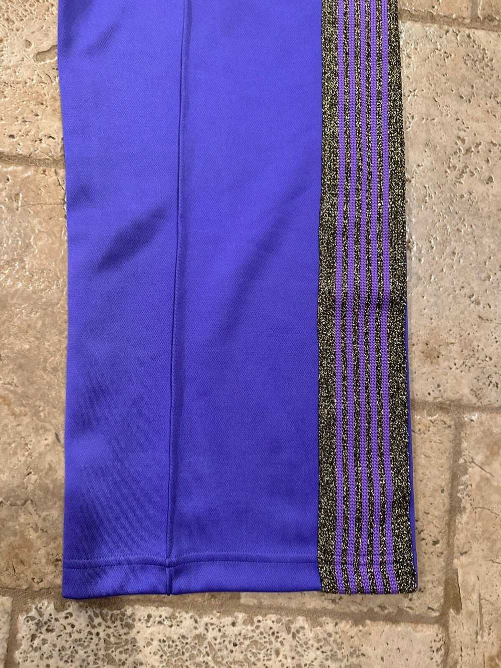 Needles Needles Purple Glitter Narrow Track Pants - image 2
