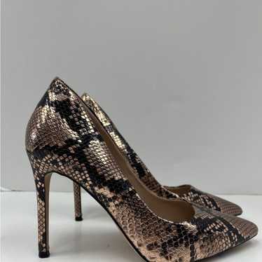 Rose Gold Metallic Snake Print Size 6 - image 1