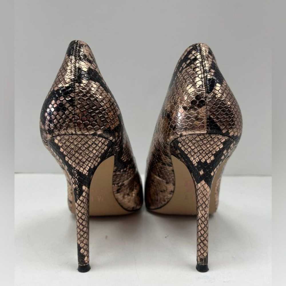 Rose Gold Metallic Snake Print Size 6 - image 2