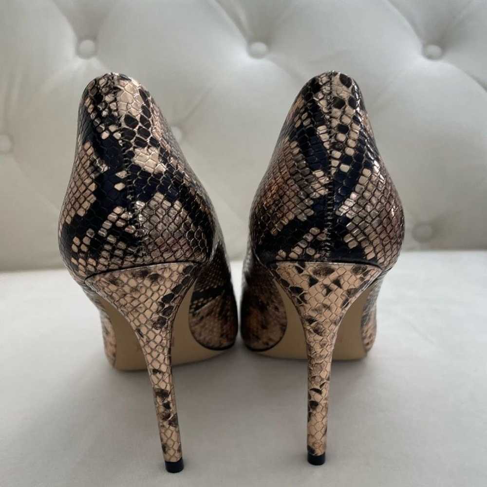 Rose Gold Metallic Snake Print Size 6 - image 6