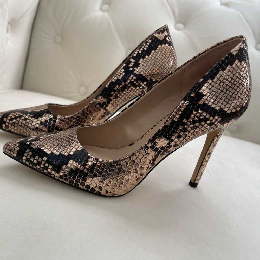 Rose Gold Metallic Snake Print Size 6 - image 8