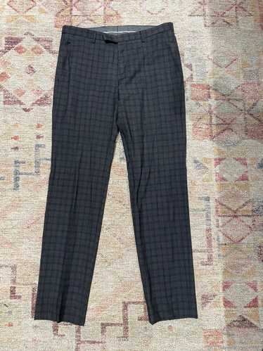 Hugo Boss Hugo Boss Gray/Black Checkered Trousers 