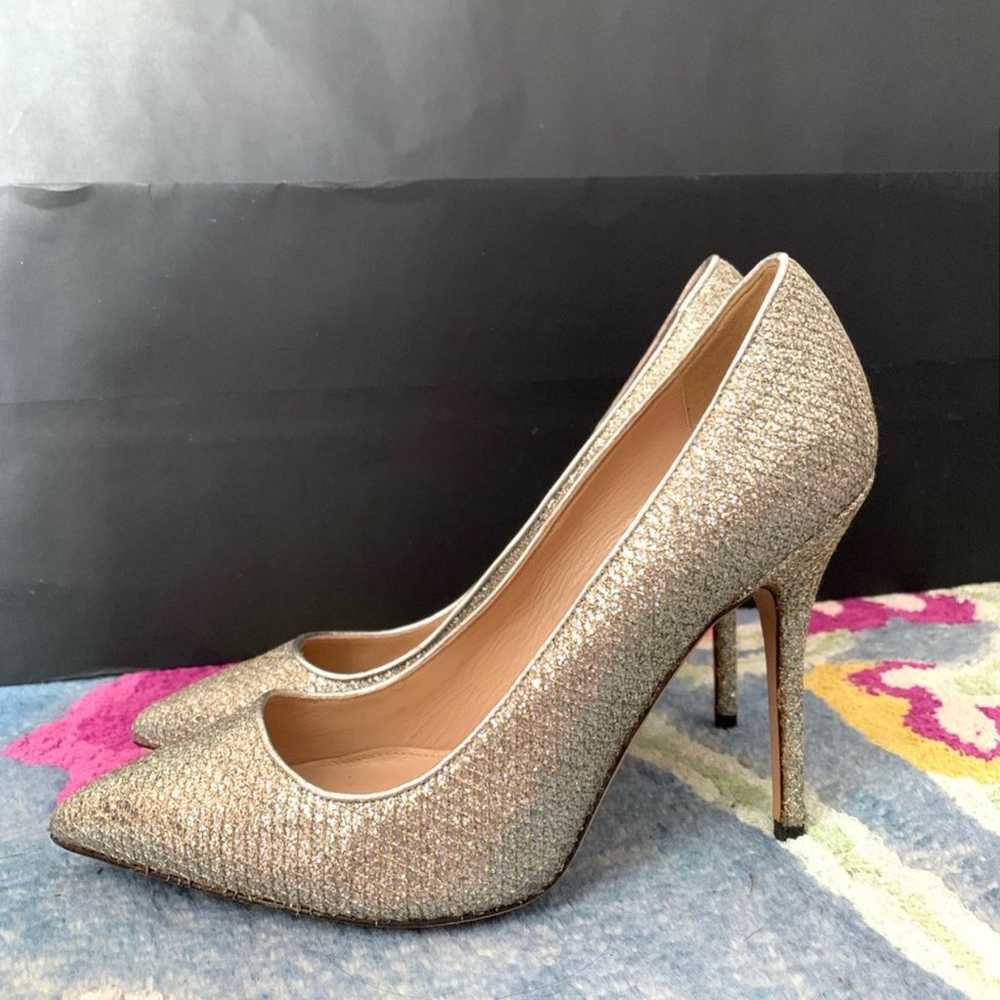 J.Crew Roxie Snakeskin Gold Silver Pumps - image 9