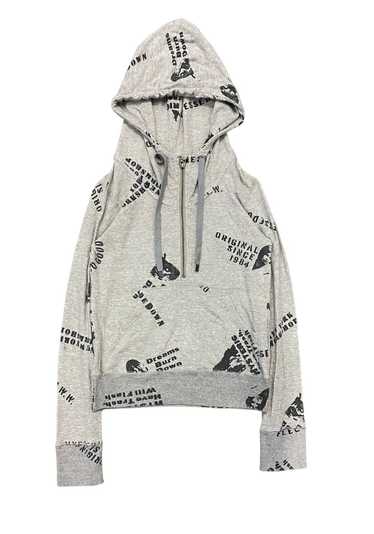 Hysteric Glamour iconic Anarchy print half zipper 