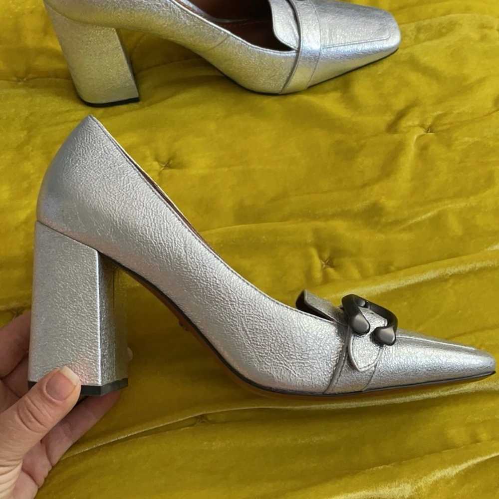 Coach Jade Metallic Heeled Loafers - image 2